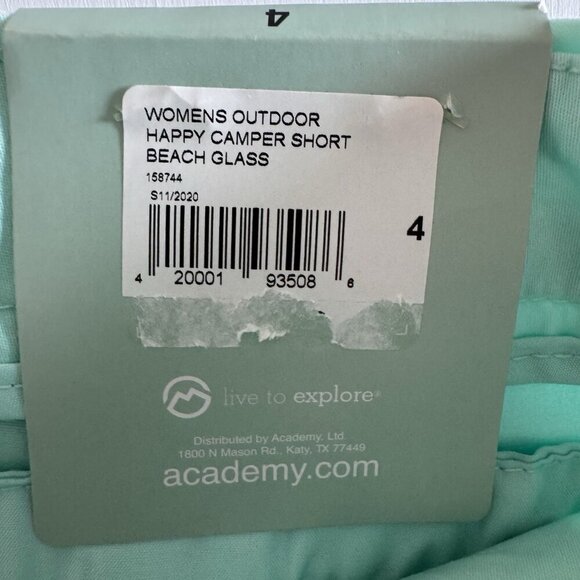 NWT Magellan Shorts Women’s Size 4 Happy Camper 4” Inseam Beach Glass Aqua NEW - Picture 6 of 8